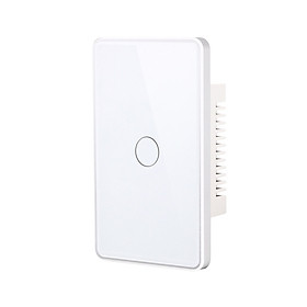 Mua Công tắc thông minh Tuya Zigbee  Nút Trắng  Viền Nhựa Trắng  Mặt Kính Phẳng điều khiển qua điện thoại