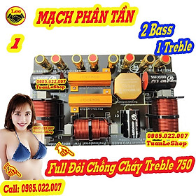 Mua MẠCH PHÂN TẦN CHỐNG CHÁY TREBLE 750 - 2 BASS + 1 TREP  SH-860L GIÁ 01 MẠCH - PHÂN TẦN CÓ BẢO VỆ TREBLE