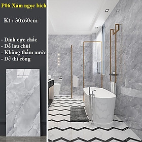 Mua Bộ 15 Tấm Xốp Dán Tường 3D PVC Đá Xám Bóng 60x30cm Keo Sẵn Dày 2 5mm Cao Cấp  Sang Trọng