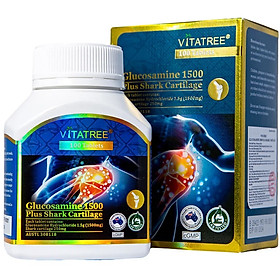 Viên uống Vitatree Glucosamine 1500 Plus Shark Cartilage hỗ trợ duy trì