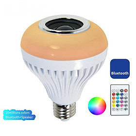 Hình ảnh 5-7W Wireless Bluetooth Speaker Lamp LED RGB Music Playing Bulb Light E27