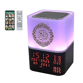 Ramadan Quà tặng Qur'an loa Azan Clock không dây Bluetooth Đèn đầy màu sắc LED Đêm Ánh sáng Hồi giáo Người chơi Coran Veilleuse Coranique Màu sắc: SQ-229