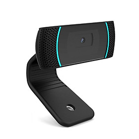  Webcam USB 720P PC với Micrô gắn liền để Ghi âm Cuộc họp Trực tuyến-Màu đen-Size
