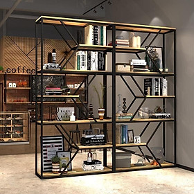 Mua Kệ Decor  vách trang trí đa năng Khung sắt mặt gỗ MDF