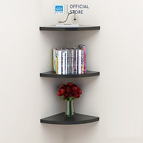 Mua Bộ 3 Kệ Trang Trí Treo Góc Tường SIB DECOR Hình Cung Tròn KT111