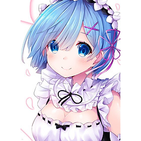 Tranh Poster Re ZERO REM A4 combo 3 tấm khác nhau