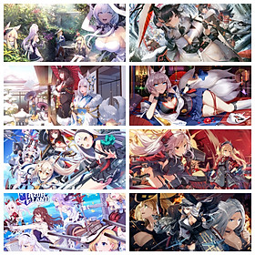 Poster 8 tấm Azur Lane anime chibi tranh treo album ảnh in hình đẹp (MẪU GIAO NGẪU NHIÊN)