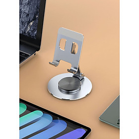 Mua Giá kệ đỡ dành cho điện thoại máy tính bảng hợp kim nhôm xoay 360 độ gấp gọn điều chỉnh nhiều nấc độ cao K5 - Hàng chính hãng