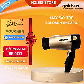 Máy Sấy Tóc GOLDSUN GHD2001 Có Thể Gấp Gọn 2 Chế Độ Chỉnh Công Suất 1000 W - Hàng Chính Hãng