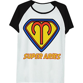 Áo thun tay màu Cung bạch dương Superman ATZS001