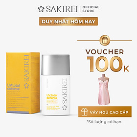 Serum chống nắng vật lý Sakirei UV Total Defense Broad Spectrum SPF 50+ PA++++ Tinted Sunscreen 50ml