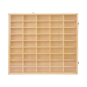 Action Figures Display Showcase Storage Wood for Diecast Toys