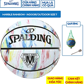 Quả Bóng Rổ Spalding Marble Series (84-397Z)- Indoor/ Outdoor size 7