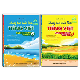 Sách - Combo 2c - Trọng tâm kiến thức tiếng việt (luyện thi vào lớp 6) trọn bộ (có đáp án)