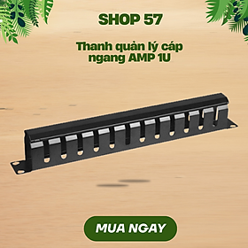 Mua Thanh quản lý cáp ngang tủ mạng rack 19 : Phụ kiện tủ mạng chất lượng cao   Phụ kiện tủ rack   Thanh quản lý cáp  phụ kiện famrack