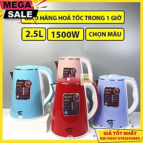 Ấm Siêu Tốc Thái Lan  2 Lớp 2.5 Lít Chống Nóng Chống Giật - Giao Hàng Toàn Quốc