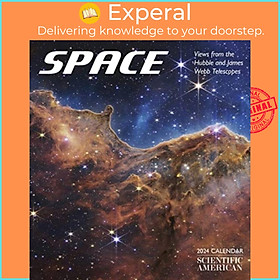 Sách - Space - Views from the Hubble and James Webb Telescopes 2024 Wall Calendar by Pomegranate (UK edition, paperback)