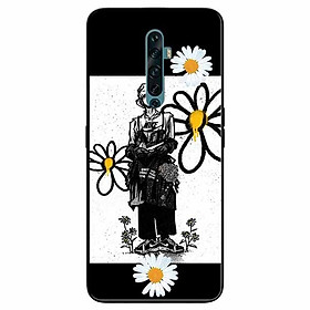 Ốp lưng in cho Oppo Reno 2F Mẫu Chàng Trai Hai Hoa Cúc