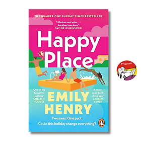 Sách - Happy Place by Emily Henry - The Number One Sunday Time Bestseller/ Fiction/English