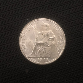 Mua Đồng xu Đông Dương 10 cent hoa xòe lưu niệm 1912