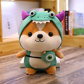 Gấu bông chú chó Shiba đeo túi đáng yêu 25cm