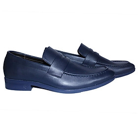 Giày tây nam Huy Hoàng da bò màu xanh đậm HT7511