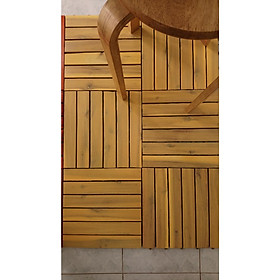 Mua SÀN GỖ TỰ NHIÊN CAO CẤP- màu VÀNG NHẠT- 6 TẤM
