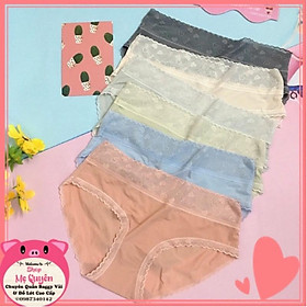 Quần lót su lụa phối ren không đường may