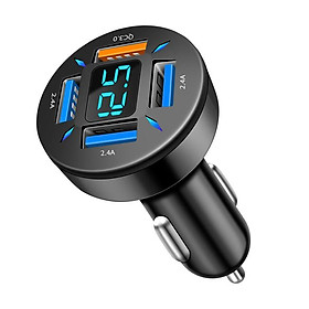 66W USB Loại C Bộ sạc cho ô tô PD 4 USB xe phí nhanh
