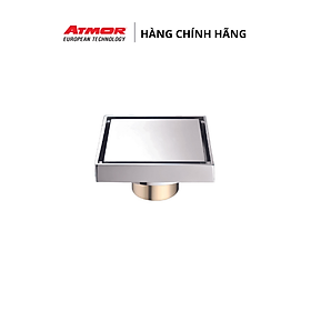 Phễu Thoát Sàn Âm Nhà Tắm Inox Cao Cấp Khử Mùi ATMOR – AH051 (HÀNG CHÍNH HÃNG)