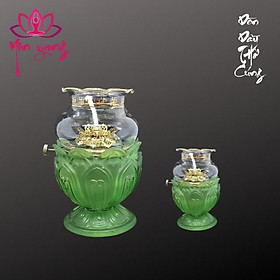 Đèn Dầu Đặt Bàn Thờ- Đèn Thờ Cúng Size 17Cm