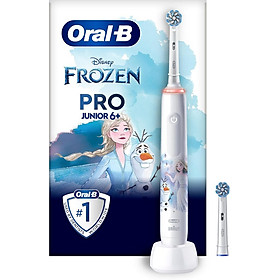 BÀN CHẢI ĐÁNH RĂNG ĐIỆN BRAUN ORAL-B Pro Junior Frozen 6y+ kèm 2 đầu Hàng Chính Hãng