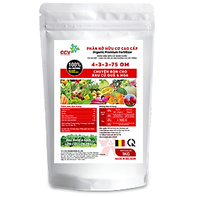 Mua Phân bón hữu cơ nhập khẩu Bỉ chuyên dùng cho Cây Rau  Củ  Quả & Hoa | An toàn cho môi trường  con người và chất lượng cây trái ( Túi 1KG)