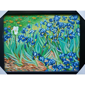 Mua Hoa Diên Vĩ - Tranh Sơn Dầu Vẽ Tay 30x40cm