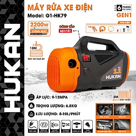 MÁY RỬA XE ĐIỆN 2200W G1-HK79 HUKAN -HÀNG CHÍNH HÃNG