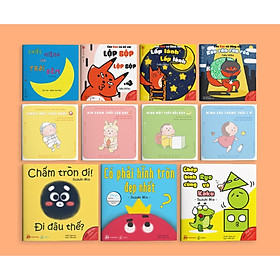 COMBO 11 CUỐN EHON DÀNH CHO BÉ TỪ 0 TUỔI (CHIẾC MIỆNG TRỜI ĐÊM - CÁO KEN - TENGU - HÌNH KHỐI)