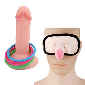 2pcs Funny Willy Penis Eye Mask  Toss Hen Night Party Supplier Joke Toy