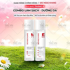 Bộ đôi làm sạch và dưỡng ẩm Sắc Ngọc Khang Nước tẩy trang 145ml +  Nước hoa hồng 145ml