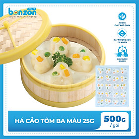 HÁ CẢO TÔM BA MÀU 25G (500G)