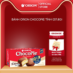 Hộp 6 gói bánh Orion CHOCOPIE TÌNH vị truyền thống (198G)