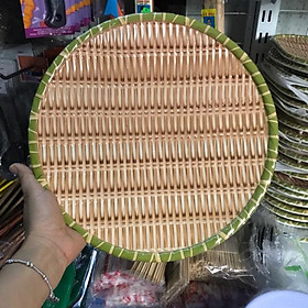 Mua Đĩa Mẹt phíp giả mây tre đan - Màu mây tre đan Size 30cm (0173)