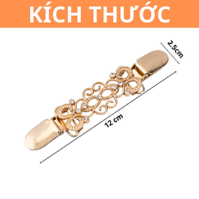 Kẹp Khăn Choàng, Kẹp Mỏ Vịt Áo Len Cổ Áo Cardigan, Kẹp Lưng Áo Thu Nhỏ Vòng Eo Hình Hoa, Nơ, Hoa Cúc