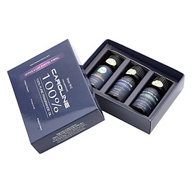 Combo 3 chai tinh dầu caroline 10ml - cam, cúc la mã, bạc hà