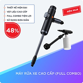 Full Combo Máy Rửa Xe Cao Áp Cao Cấp, Sử Dụng An Toàn Với Chuẩn Kháng Nước