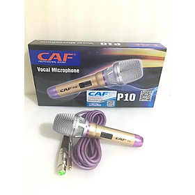 Mua Micro Có Dây CAF P10  Tay Inox Chống Gỉ Dây Chống Xoắn  Hát Nhẹ Nhàng  Hỗ Trợ Khả Năng Chống Hú