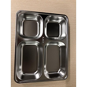 Mua Khay Inox 4 ngăn 304 Hàn Quốc cao cấp