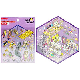 Bộ 30 Sticker MiniScape 3D - Teenage MS-09