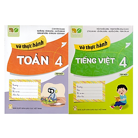 Hình ảnh Sách - Combo Vở thực hành Toán + Tiếng việt lớp 4 - tập 1 ( kết nối )