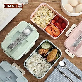 Mua Hộp cơm lúa mạch 3 ngăn siêu tiện dụng