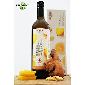 Nước giấm uống vị Chanh Gừng thanh lọc cơ thể, giảm cân, đẹp dáng FRESHJOY 750ML